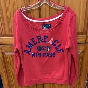 2011~ RetroAmerican Eagle Outfitters Red and Blue Sweatshirt